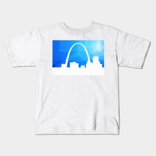 St. Louis Arch and Skyline Kids T-Shirt